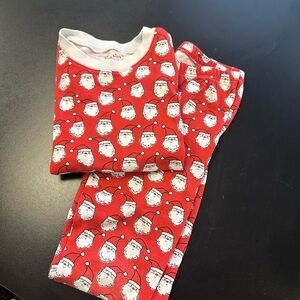 Kissy Kissy Red Santa Print Pajama Set